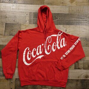 Coca-Cola Red Logo Hoodie Sweatshirt Adult‎ Size Medium Unisex